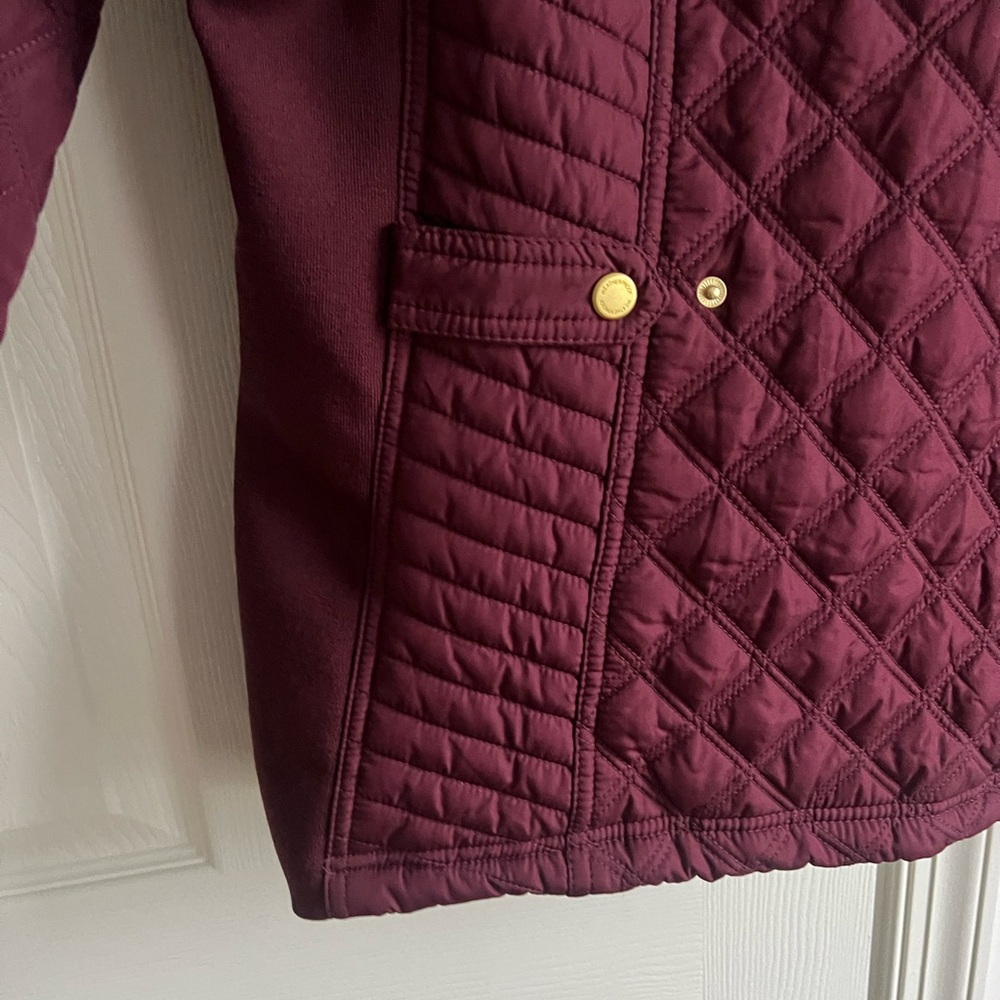 Weatherproof Quilted Burgundy barn Jacket L - Picture 9 of 15